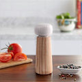 Miniatyrbilde 5 av 5: Salt- og pepperkvernsett - Tre og keramisk pepperkvern krydderkvern med justerbar grovhet, 17,5 cm