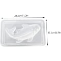 Miniatyrbillede 2 af 3: 3D fisk form plastik karpe formet kage chokolade slik fondant bageform gelé budding form, fisk form, form til fisk bagning
