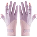 Silkeshandskar - Split Ice Silk Solskyddshandskar, Lila