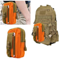 Pikkukuva 5 / 5: Kompakti vyölaukku, Military Army EDC -vyötärölaukku, urheiluun, patikointiin ja retkeilyyn orange color