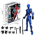 Miniatyrbilde 1 av 5: T13 Multi-leddet Actionfigurer, Titan 13 Actionfigur Blue