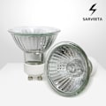Miniatyrbilde 4 av 5: GU10 halogenlamper 35W dimbare, 220V GU10 halogen spotlight 2 pinner, 400 LM, 2800K varmhvit (3 stk, hvit)