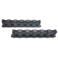 Miniatyrbilde 4 av 5: Stativsett for fiskestang 6 hull Svart ABS Plast Slisse-res Svart