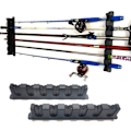 Miniatyrbilde 2 av 5: Stativsett for fiskestang 6 hull Svart ABS Plast Slisse-res Svart