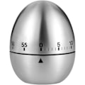 Miniatyrbilde 1 av 4: Egg Timer, Klassisk Eggformet Nedtellingstimer for Matlaging og Baking, Manuell Mekanisk Timer med Høy Alarm for Barn og Eldre