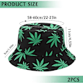 Miniatyrbillede 2 af 6: Pieces Fisherman Hat Fisherman Cap, Bucket Hat Fiskehue Sommerhat, Foldbar Bucket Hat Strand Solhat til