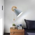 Miniatyrbillede 2 af 5: Dæmpbar væglampe, plug-in eller kabel, mat lyserød, lyserød uden