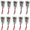 10 stk E10 LED gulvlampebase (20 cm kabellengde) Skruemontert lampeholder med kabel for eksperimentelt tilbehør for elektrisk testing