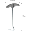 Miniatyrbilde 2 av 3: 2 stk. Teltplugguttrekker, bakkehake-trekkere for enkel fjerning, ideell for camping - 130 mm