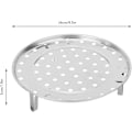 Miniatyrbillede 2 af 4: Dampkoger 7.9/9.5/10.2 tommer rund dampbakke i rustfrit stål med aftagelige ben, trykkoger trivet (24 cm diameter) 24cm