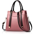 Miniatyrbillede 1 af 7: Damehåndtasker, Elegant Tote Bag med Top-Håndtag, Skuldertaske, Patent Læder Håndtaske, Arbejdstaske til Damer Rosa