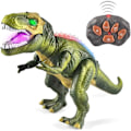 Miniatyrbillede 1 af 4: Dinosaur Legetøj - LED Lys - Går og Brøler - Fjernstyret