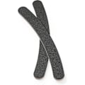 Miniatyrbillede 1 af 3: 2-pak buede neglefile, boomerangform for nem brug, sorte smergellærreder, naturlige og kunstige negle, dobbeltsidet medium korn