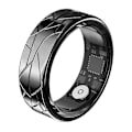 Miniatyrbilde 2 av 5: 17.4mm~21.5mm Sprekkdesign Multifunksjonell Helseovervåkende Smartring med Ladeetui Black Size 12