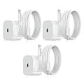 Hurtiglader 20W for Apple-enheter, USB-strømadapter med 2m kabel, Lightning-kontakt, Apple-grensesnitt 3 stk Apple-grensesnitt 3 stk Apple Interface 3pc