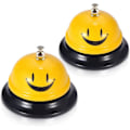 Pikkukuva 1 / 4: Manuaalinen baaritiskin kello hotellipalvelukello (halkaisija 8,5 cm) (2 kpl) (keltainen)