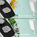 Miniatyrbillede 4 af 4: Ikke-elektrisk bidet-sprøjte med selvrensende dobbelte indtrækkelige dyser - Justerbar trykknap til koldt vand - Sort