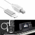 Pikkukuva 1 / 2: Lightning-Type-B MIDI-kosketinsovitin USB 2.0 -kaapeli iPhone 7 8 X iPadille