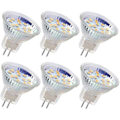 Miniatyrbild 1 av 5: 6 st Mr11 LED-lampor Gu4 Spotlight 3w 18leds Halogen 20w Ej dimbar Motsvarande 12v Ac/dc (kall vit)