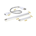 Pikkukuva 5 / 5: Kasvien ja yrttien kasvatuspaketit USB-joustavalla LED-kasvivalolla ja täydellä UV-spektrillä