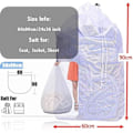 Miniatyrbilde 3 av 5: Vaskeposer i netting, vaskeposer for vaskemaskin, store vaskeposer, 60 x 90 cm White