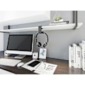 Miniatyrbild 2 av 5: Vikbart hörlursställ, universellt skrivbordshållare för headset, hängande