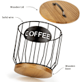 Miniatyrbild 4 av 4: Kaffekapselkorg, kaffekapslar kapselhållare, förvaring för kaffekapslar, ap-korg, för förvaring av kaffekapslar och frukt