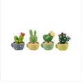 Miniatyrbilde 1 av 5: Bil Dashbord Ornament Søte Grønne Planter Kaktus Liten Potteplante Vår Kontor C