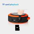 Pikkukuva 5 / 5: C6 Kannettava Mini Vedenpitävä Stereo Kaiutin TF Langaton Bluetooth-yhteensopiva Kaiutin JIKAIX Black