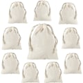 Miniatyrbilde 1 av 5: 10 stk. små stoffposer for maling, mini poser for gaver beige 9*12cm