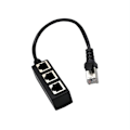 Pikkukuva 2 / 4: RJ45 1–3 Ethernet LAN -verkkokaapelin jakaja 3-suuntainen jatkoadapteriliitin-235