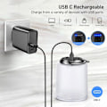 Miniatyrbilde 5 av 5: Oppladbar campinglanterne, oppladbar LED-campinglampe - 3000K varmt hvitt lys, justerbar lysstyrke 3 moduser