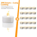 Miniatyrbilde 3 av 4: 12pk LED Telys, Flammeløse Telys, Varm Gul/Varm Hvit, Varer 200 Timer +, Batteridrevne Telys for Dekorasjon (12 stk, Varm Hvit)