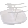 Miniatyrbillede 1 af 4: Mikrobølgeovn Bacon Rack Komfurplade med 3 Beslag, Bacon Ekstra Mikrobølgeovn Baconbakke Sprød Bacon Grill til Køkkenredskaber 23 x 22 x 13 cm