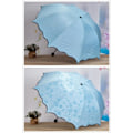 Miniatyrbild 3 av 5: Damparasoll för kvinnor UV-skydd för kvinnor Parasol Lätt Anit-UV-parasoller för sommarsolskydd Mint Green