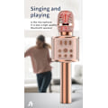 Pikkukuva 2 / 6: Karaokemikrofoni, langaton Bluetooth-mikrofoni lapsille LED-valoilla, kannettava karaokelaite laulamiseen, lelu/lahja tytöille ja pojille, KTV, kaiutin Rose Gold