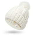 Pikkukuva 5 / 5: Unisex Stretch Satin Neulottu Pipo Fe Villa Lämmin Pipohattu Pipopipot White