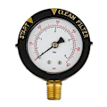 Miniatyrbilde 1 av 4: 190058 trykkmåler 0-60 PSI, vanntrykksmåler for oppstart og filtrering med 1/4 NPT gulvmontering for basseng