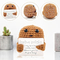 Miniatyrbild 3 av 7: Mini Positiv Potatis Rolig Docka 7.5cm, Positiv Potatis Docka, Positiv Potatis Rolig, Fickkram Mini Kreativ Söt Stickad Plysch
