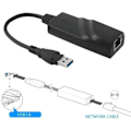 Miniatyrbilde 4 av 7: USB 3.0 HUB 10/100/1000Mbps USB til RJ45 Gigabit Ethernet LAN Nettverksadapter for Laptop