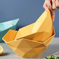 Miniatyrbillede 4 af 5: Geometrisk Design Frugtskål Fadeless Kæledyrsfester Bord Slikskål Til Husholdning