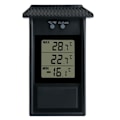 Miniatyrbild 1 av 4: Digital Max Min Växthus Termometer Väggmonterad LCD-display Inomhus Utomhus Temperaturmätare, Svart
