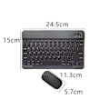 Pikkukuva 2 / 5: Ladattava Bluetooth-näppäimistö ja hiiri -yhdistelmä, erittäin ohut kannettava kompakti langaton hiirisetti Android Windows -tabletille, puhelimelle, iPadille ja iOS-laitteille black