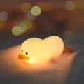 Miniatyrbillede 1 af 5: LED natlampe, and natlampe børnelampe, smart sengelampe med berøringssensor silikonelampe genopladelig natlampe USB genopladelig
