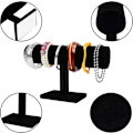 Miniatyrbillede 4 af 4: T-Bar Smykkestativ (2 pak) - Sort Fløjl Udstillingsstativ til Ure/Armbåndsholder - Armbåndsholder Udstillingsstativ/Urstativ til Mænd