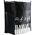 Miniatyrbillede 2 af 5: Keyboard Klaver Musik Melodi Nylon Tote Undervisning Stof Taske Musik Gave Sort 1 stk