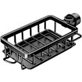 Miniatyrbilde 1 av 4: Kran Avrenningsstativ Kompakt Vask Organiserer, Rustsikker Holder med Dryppbrett, Laget av Romaluminium og Plast for Kjøkkenvask (Svart)