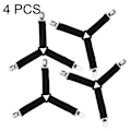 Miniatyrbillede 1 af 4: 4 stk. Justerbare lagenholdere elastiske stropper Y-form madrasbetræk sofapude (sort)---QILU