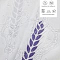 Miniatyrbillede 3 af 5: Bruseforhæng Badeværelsesforhæng Vandtæt Polyester Badeforhæng med 12 Kroge til Brusebad og Badeværelse 180x200CM Hvid 240*200