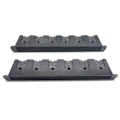 Miniatyrbilde 5 av 5: Stativsett for fiskestang 6 hull Svart ABS Plast Slisse-res Svart